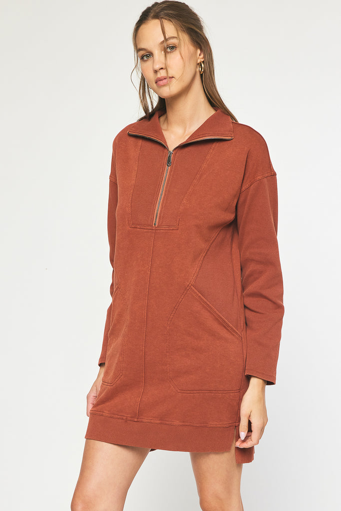 Carlee Sweatshirt Dress | Hen Scratch & Co. Carlee Sweatshirt Dress | Hen Scratch & Co.