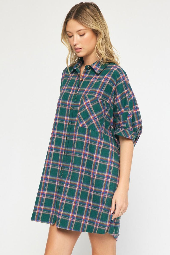 Plaid for YOU Dress - Green
