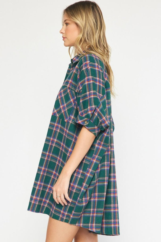 Plaid for YOU Dress - Green