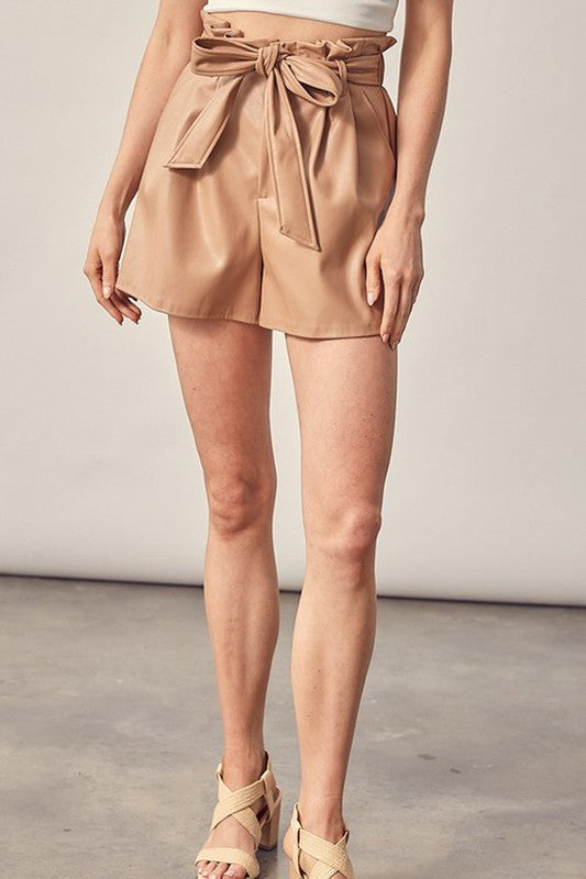 Penny Leather Short
